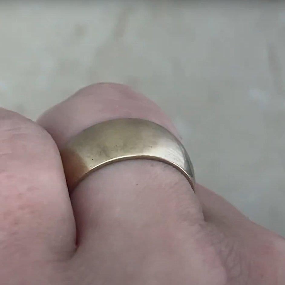 Hochzeitsring, 14 Karat Gelbgold im Zustand „Hervorragend“ im Angebot in New York, NY