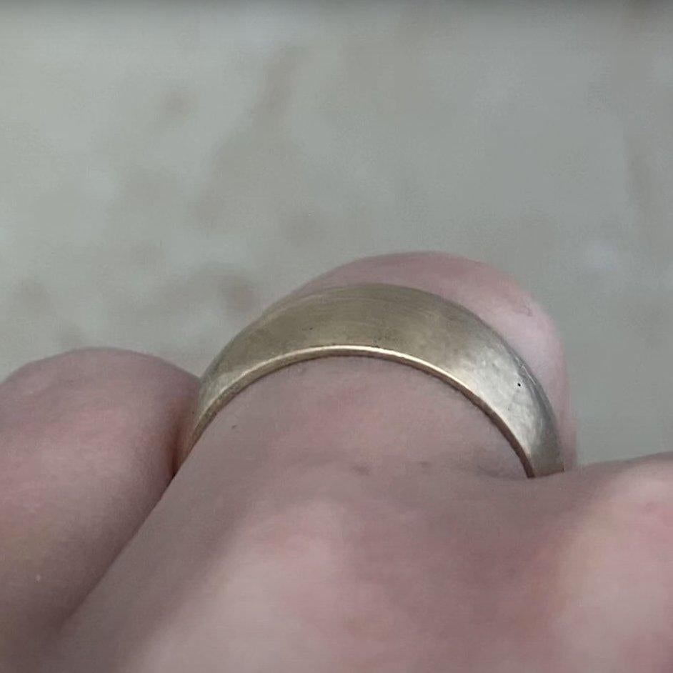 Hochzeitsring, 14 Karat Gelbgold für Damen oder Herren im Angebot