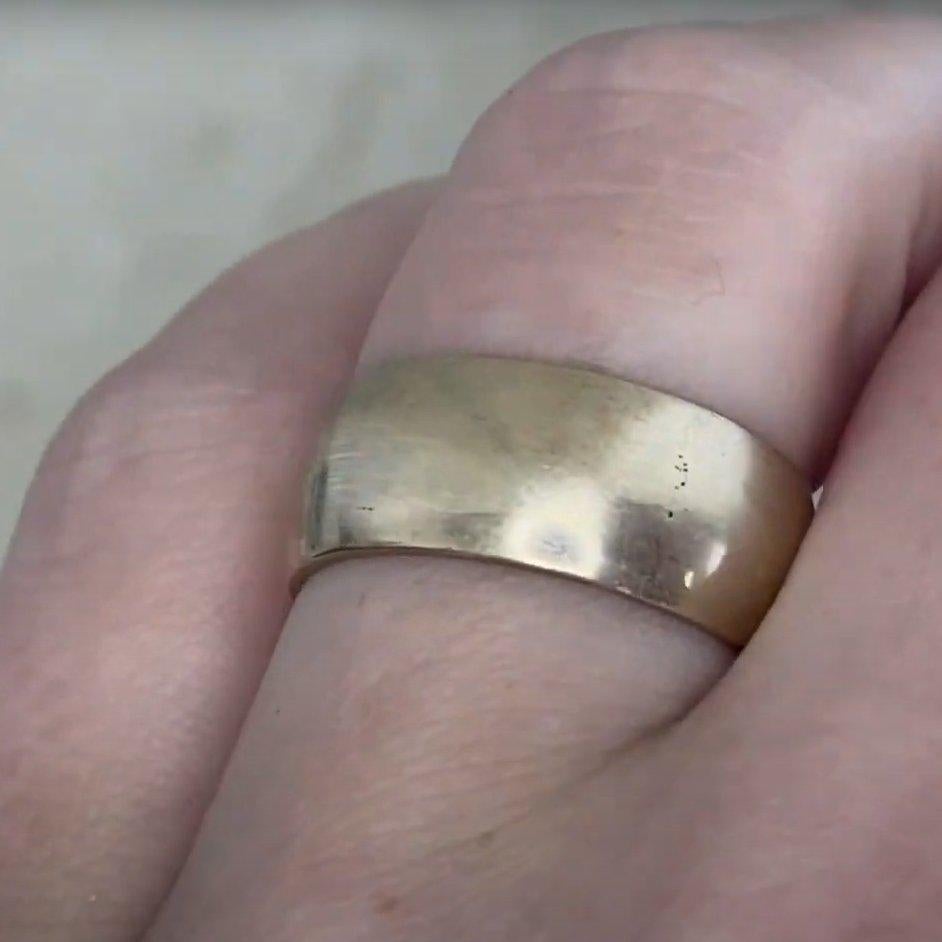 Hochzeitsring, 14 Karat Gelbgold im Angebot 1