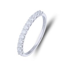 Wedding Band 1981 Classic Collection Ring: 0.5 ctw Diamond in 14K White Gold