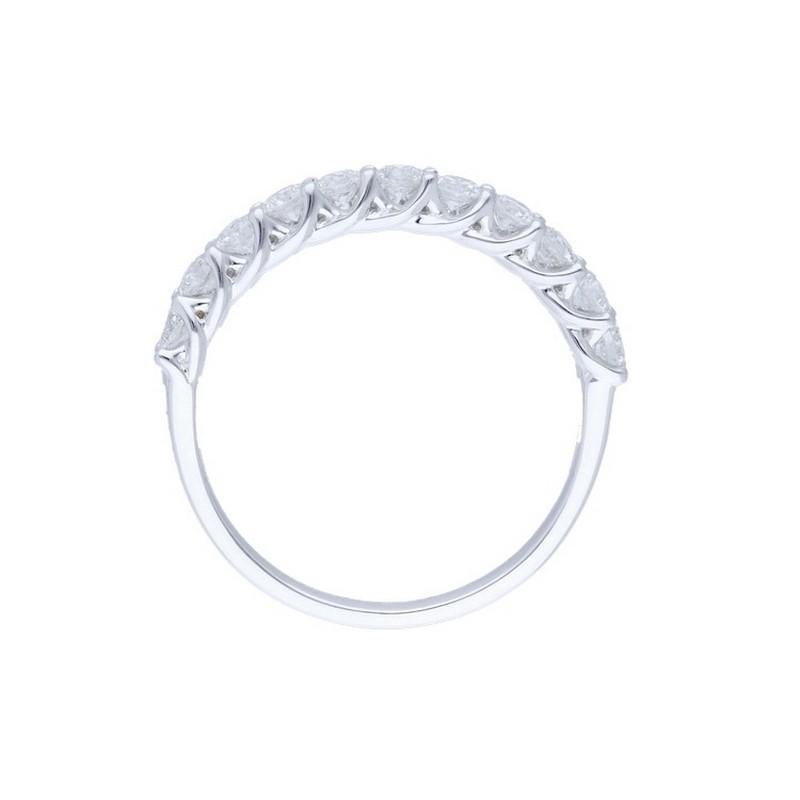 1981 Classic Collection Half Eternity Wedding Band Ring: 0.63 Carat Diamonds in 14k White Gold

Diamond Total Carat Weight: This exquisite 1981 Classic Collection half eternity wedding band ring features a total carat weight of 0.63 carats,