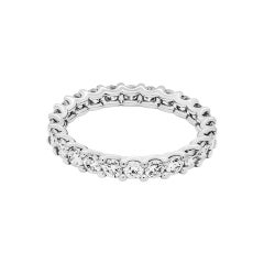 Wedding band in PT950 with Round diamodns