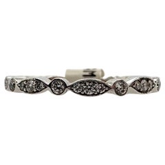 Wedding band marquise style diamond ring 18KT diamond ring 0.35ct size 6.25