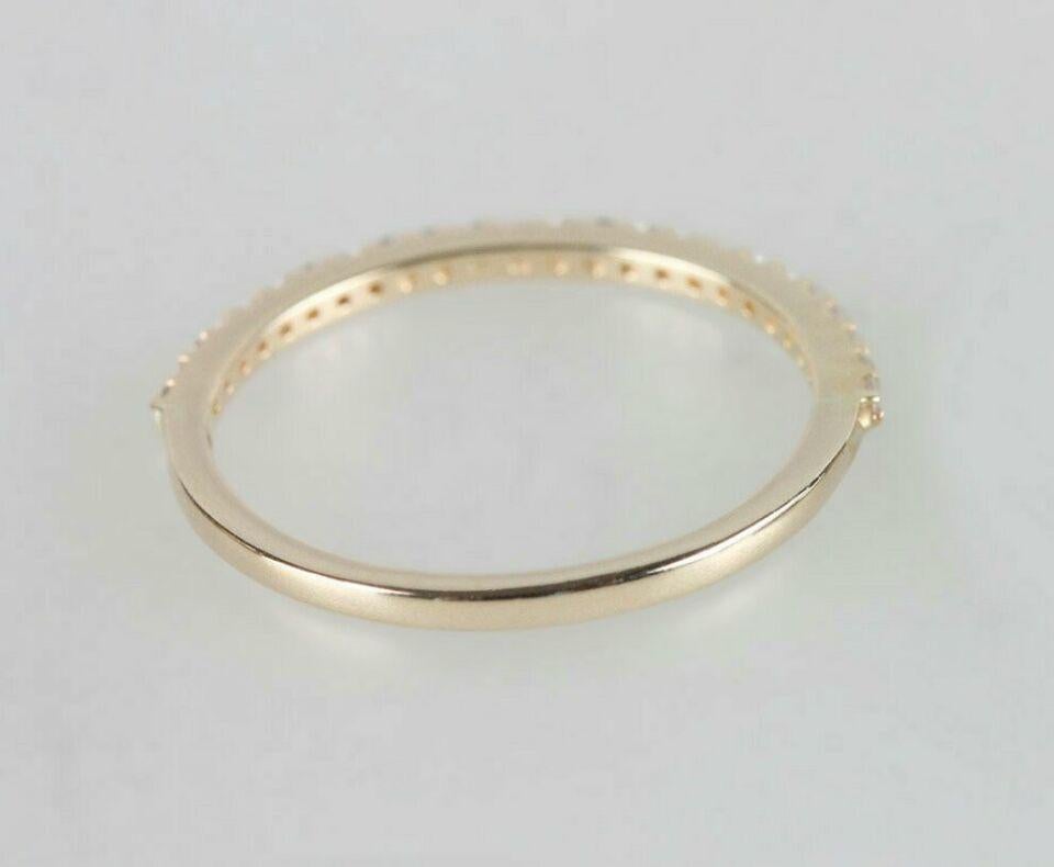 Art Deco Wedding Band Natural Pave Diamond Eternity Band Ring 14k Gold Anniversary Gift.