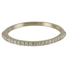 Wedding Band Natural Pave Diamond Eternity Band Ring 14k Gold Anniversary Gift.