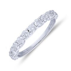 Wedding Band Ring 1981 Classic Collection: 1 Carat Diamonds in 14K White Gold