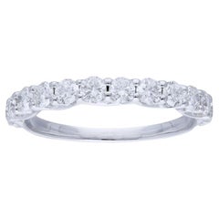 Wedding Band Ring 1981 Classic Collection: 1 Carat Diamonds in 14K White Gold