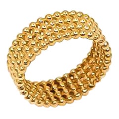 Wedding Band Ring in 18kt Gold by Mohamad Kamra