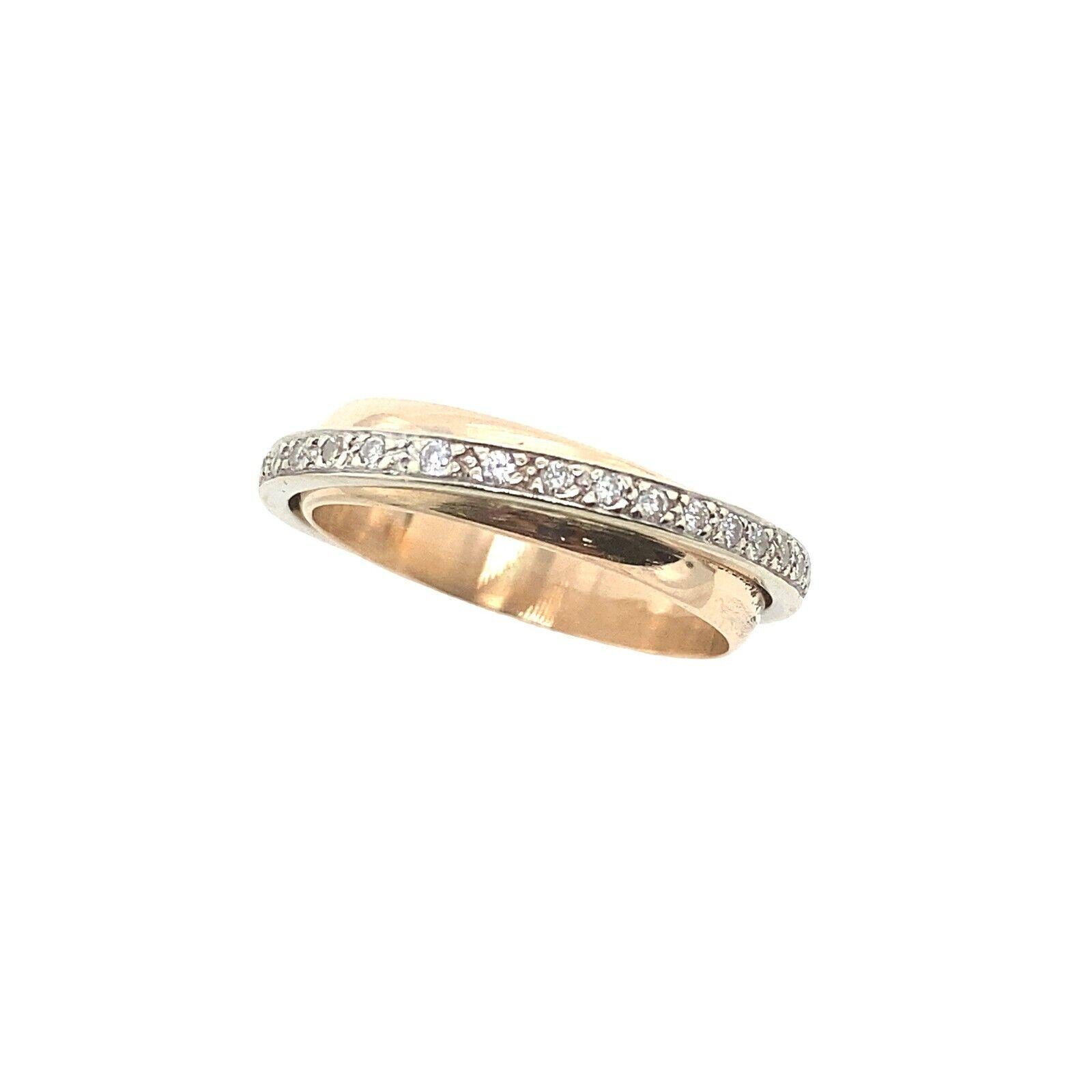 This stunning wedding band in 9ct rose and white gold features a 0.30ct total weight of H SI2 diamonds. The shimmering round brilliant stones complement seamlessly with the rose gold-tone; making it a romantic wedding band.

Additional