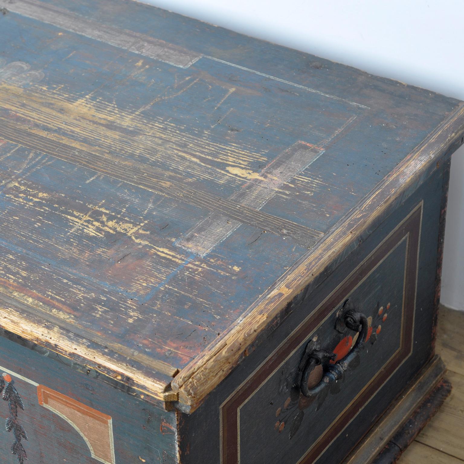 Iron Wedding Chest From 1797 For Sale