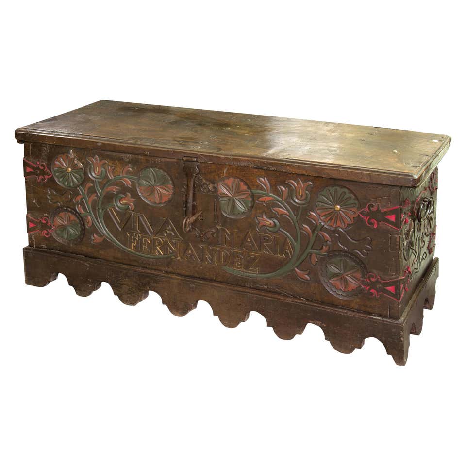 Silver Models Basque Silver Chest, Basque Country, Spain, 17th Century, 1617 For Sale at ...