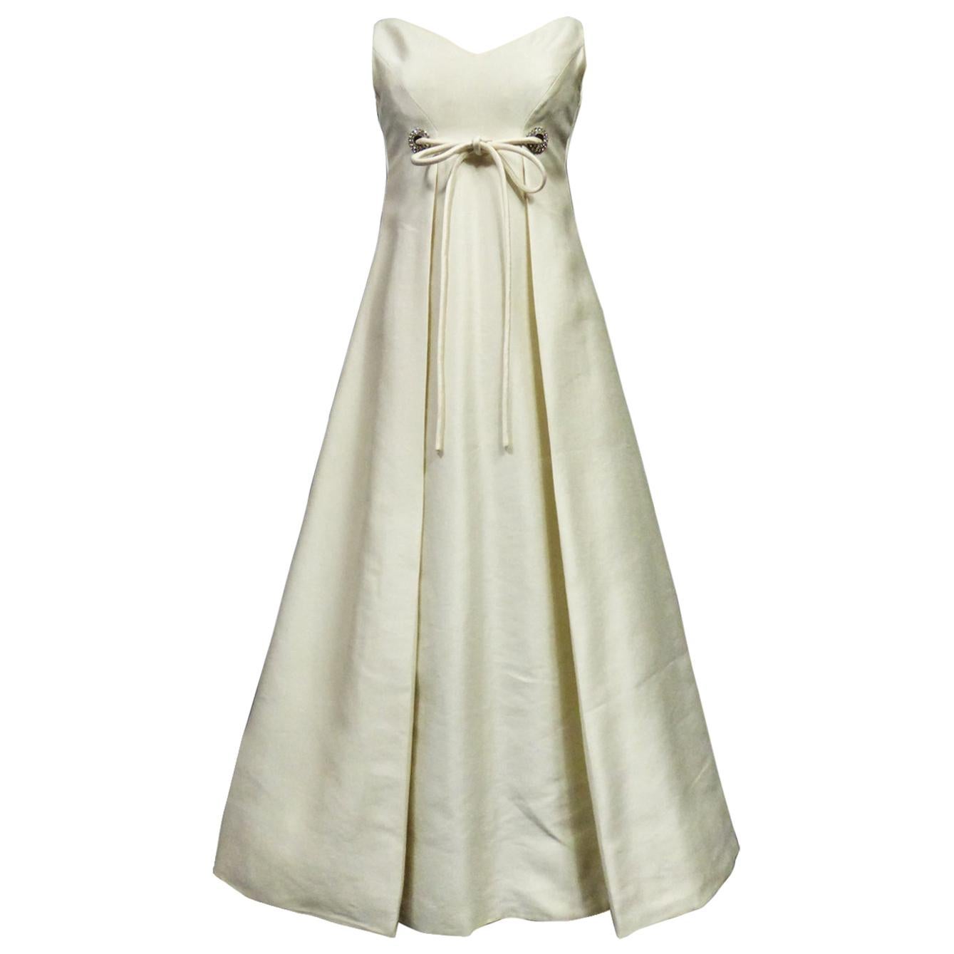 silk gazar wedding dress