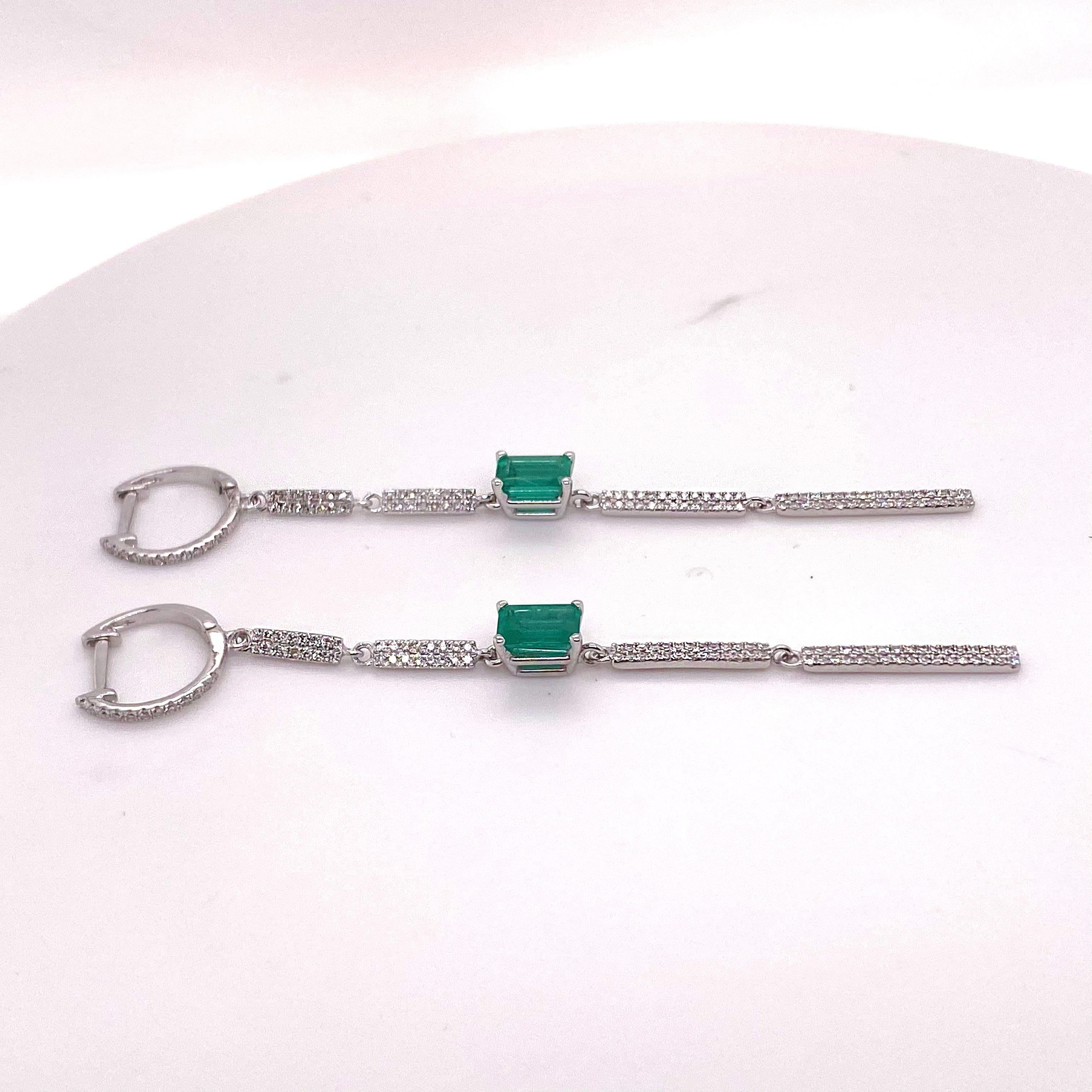 These earrings are made to order and can be custom made in white gold, yellow gold, rose gold and with emeralds or sapphires.  The earrings are perfect for a wedding and take 3 to 5 weeks for our jewelers to make them up. The details for this