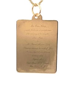 Wedding Invitation Gold Charm