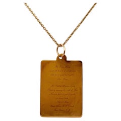 Wedding Invitation Gold Charm