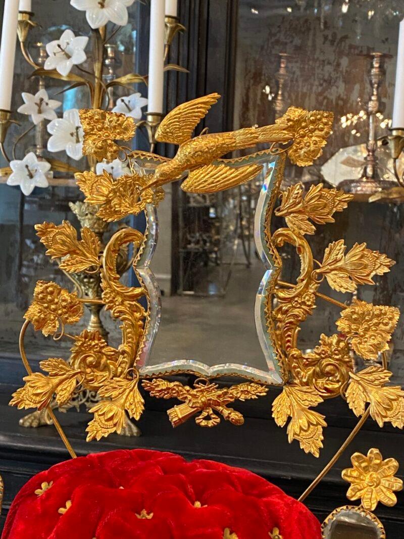 Francese Wedding Memento Glass Display Case-1900 France in vendita