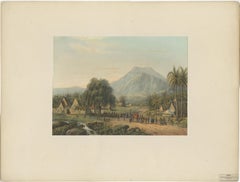 Wedding Procession in the Salak Valley, Puncak – Java Cultural Lithograph, 1872