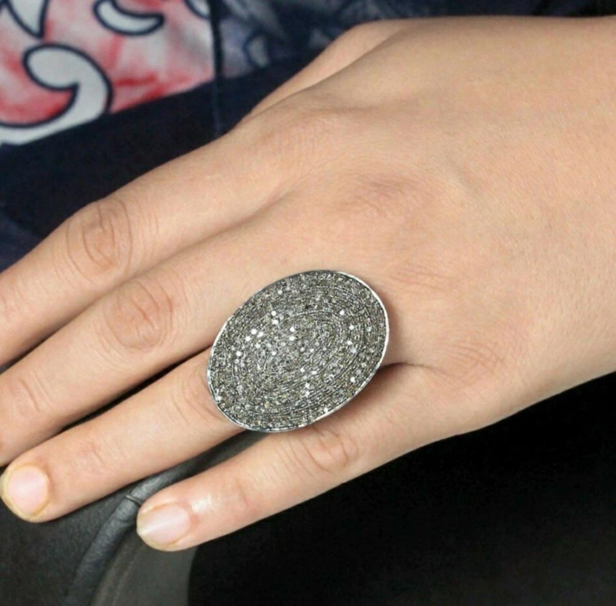 Alianza de boda Anillo de diamantes con pavé de 2,50 ct Plata de ley 925 Anillo de diamantes para ella Corte redondo en venta