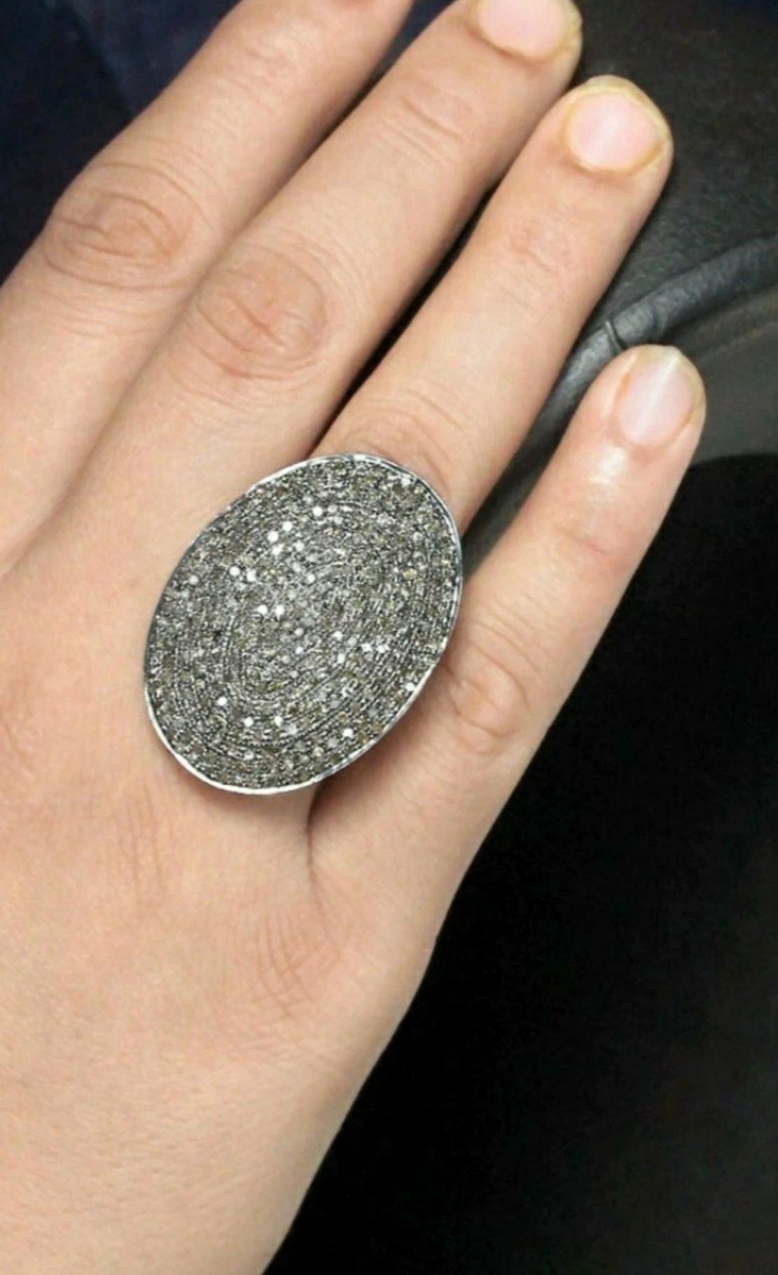 Alianza de boda Anillo de diamantes con pavé de 2,50 ct Plata de ley 925 Anillo de diamantes para ella en venta 1