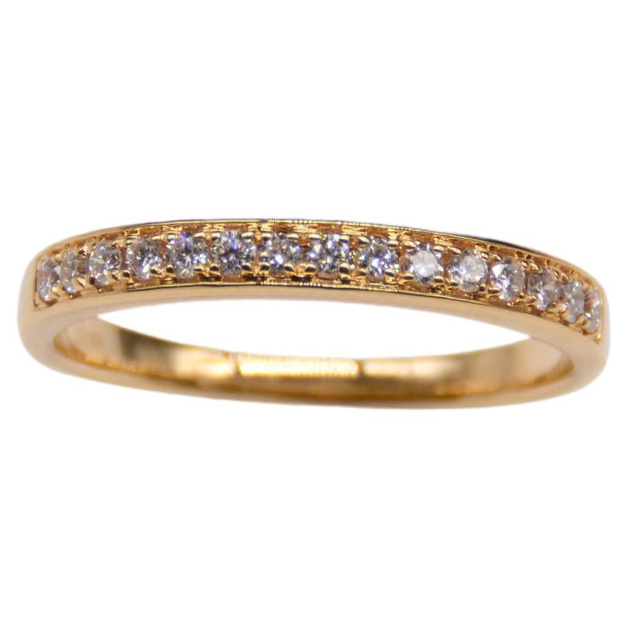 Wedding Ring Diamonds Yellow Gold For Sale