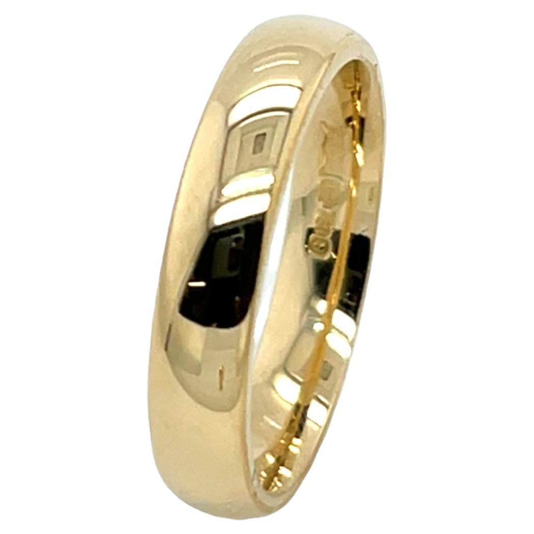 Wedding Ring in 18ct Yellow Gold 3.8mm Court Shape  4.89g