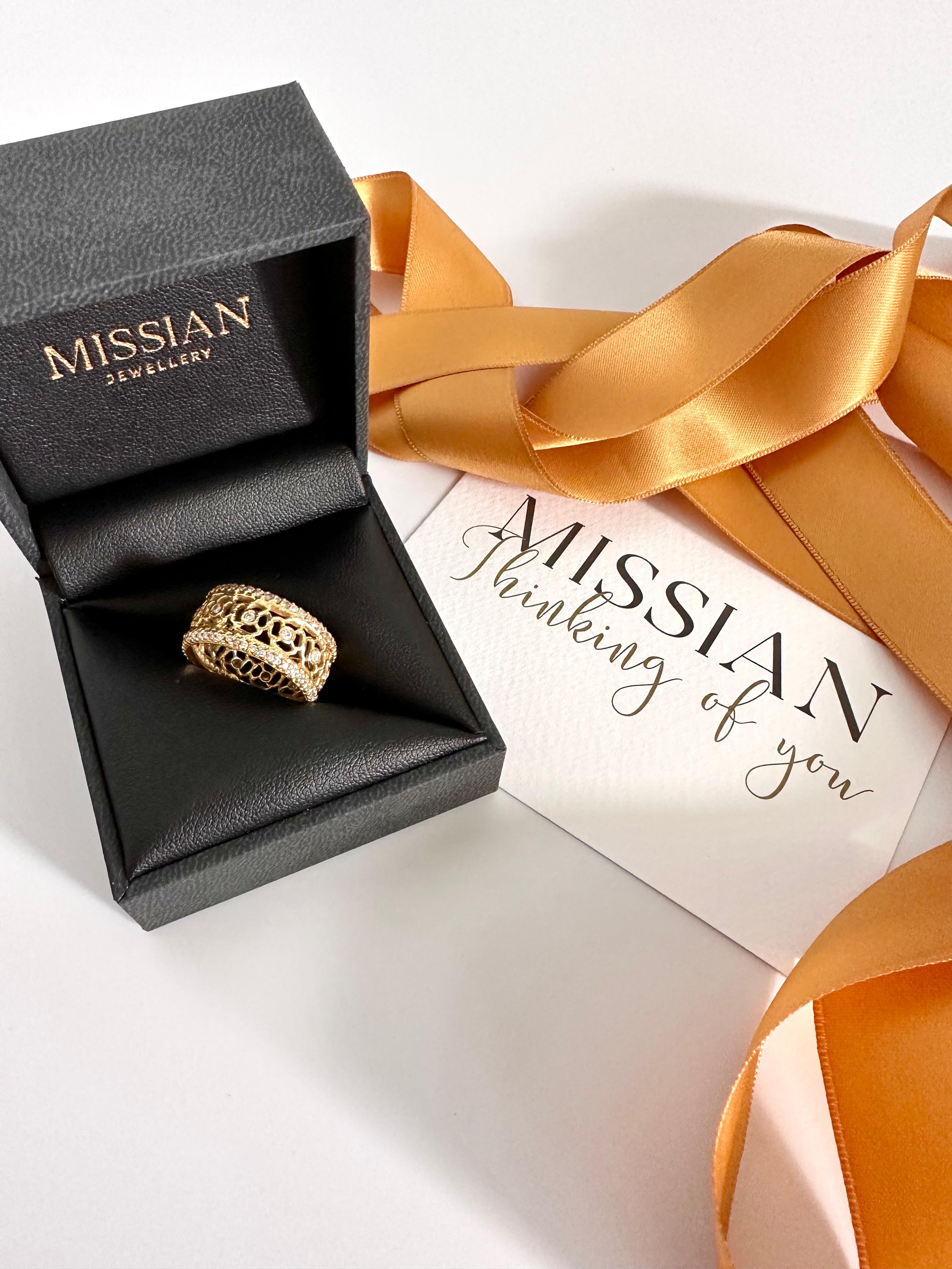 Bague de mariage en or jaune 19,2 carats et diamants Pour femmes en vente