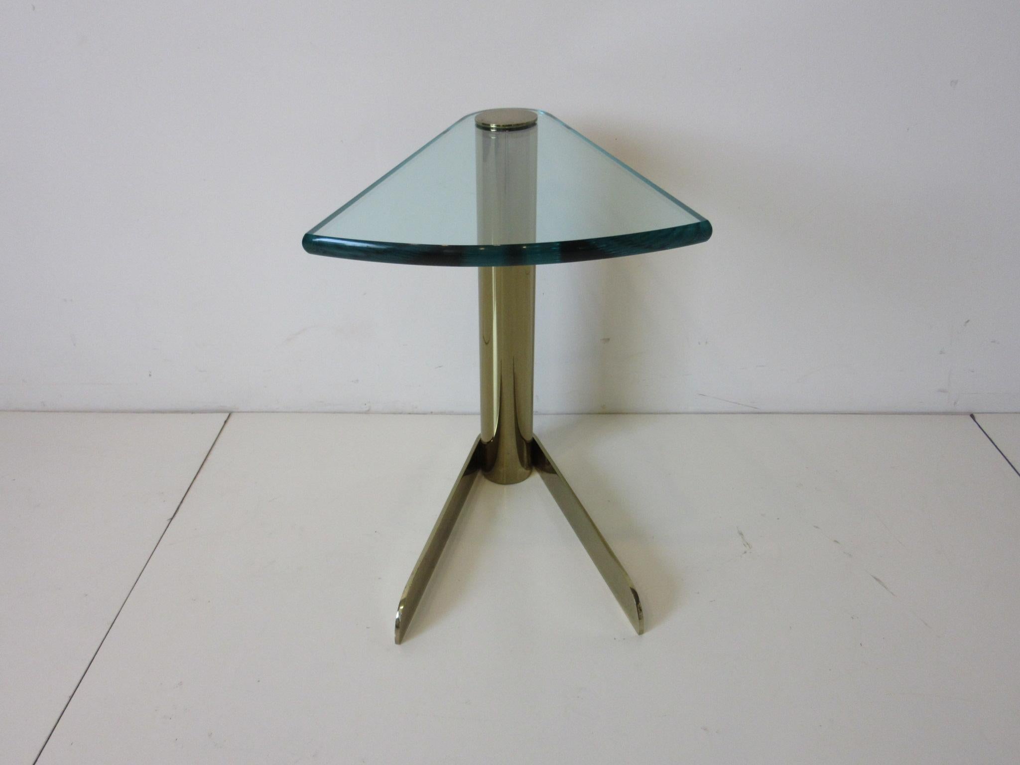 wedge side table