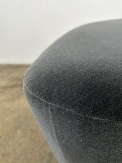 Wedge Ottoman on Hand Turned Ball Legs