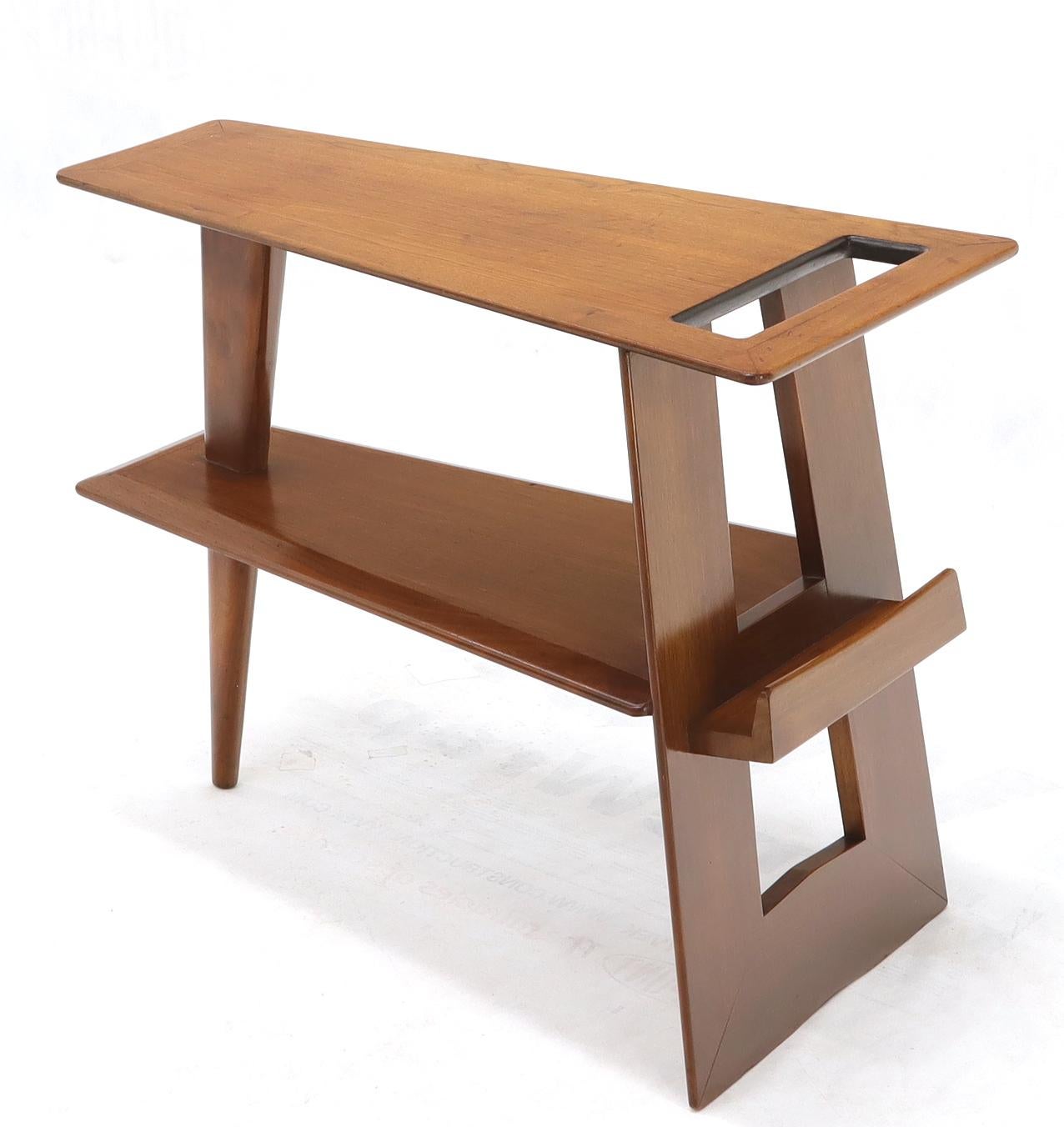 end table with magazine rack