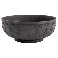 Wedgewood Black Basalt Jasperware Fruit Bowl