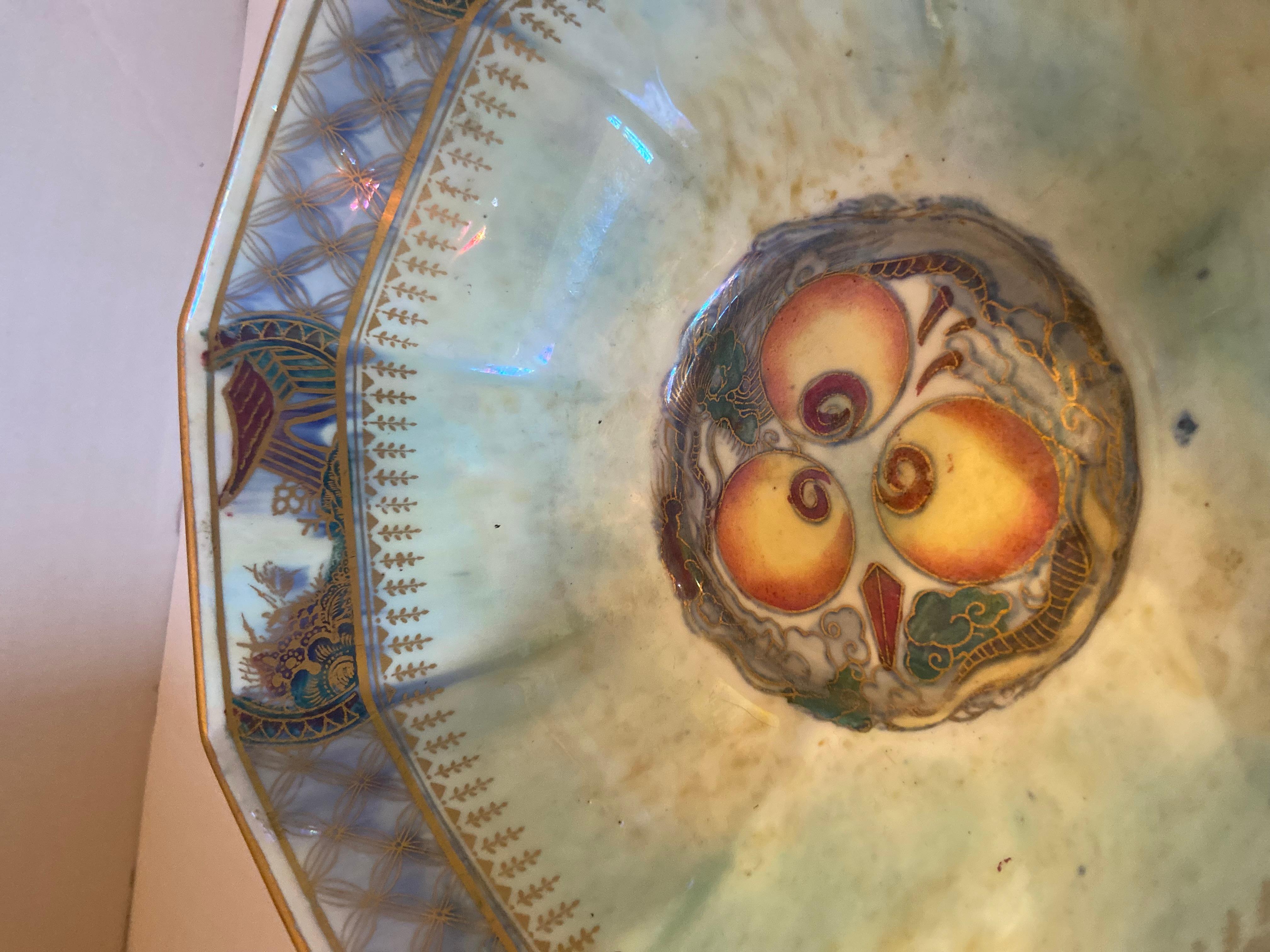 Art Nouveau Wedgewood Celestial Dragon Lustre Bowl by Daisy Makeig-Jones For Sale