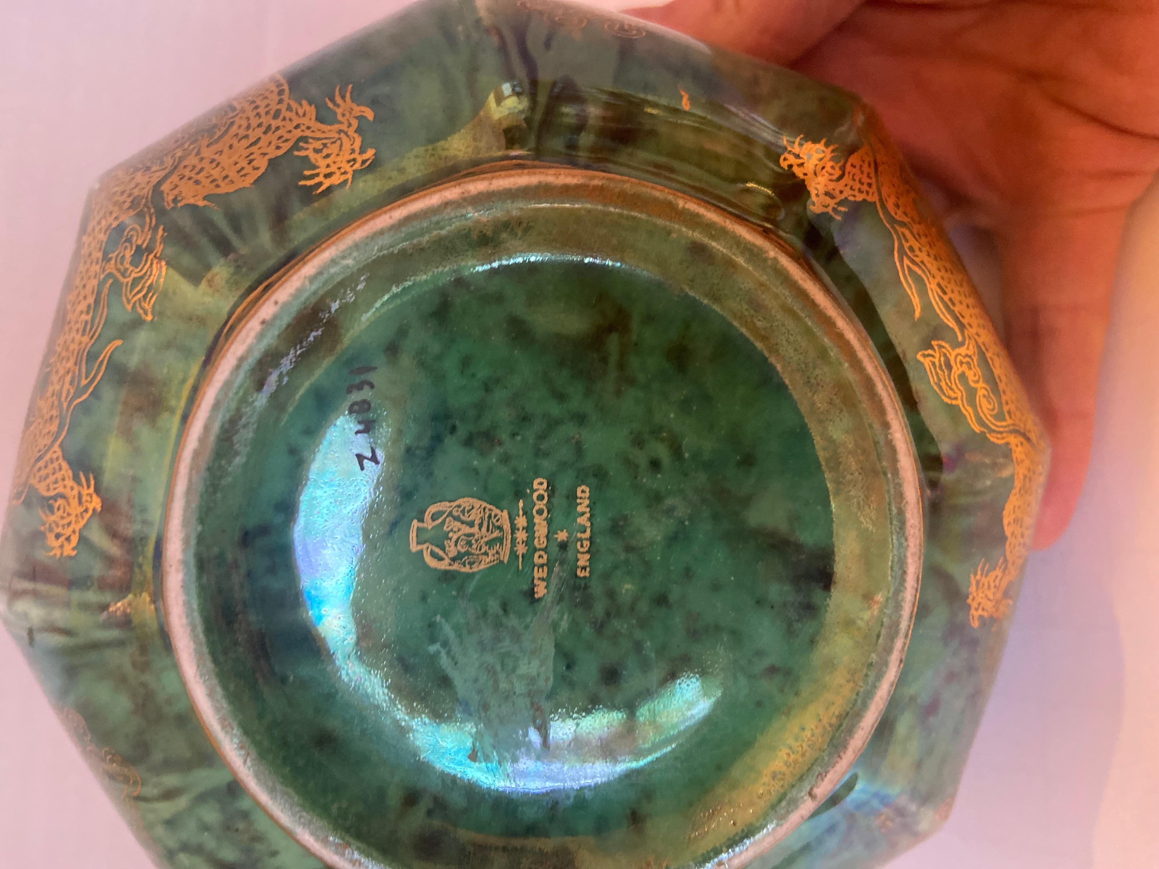 Porcelain Wedgewood Celestial Dragon Lustre Bowl by Daisy Makeig-Jones For Sale