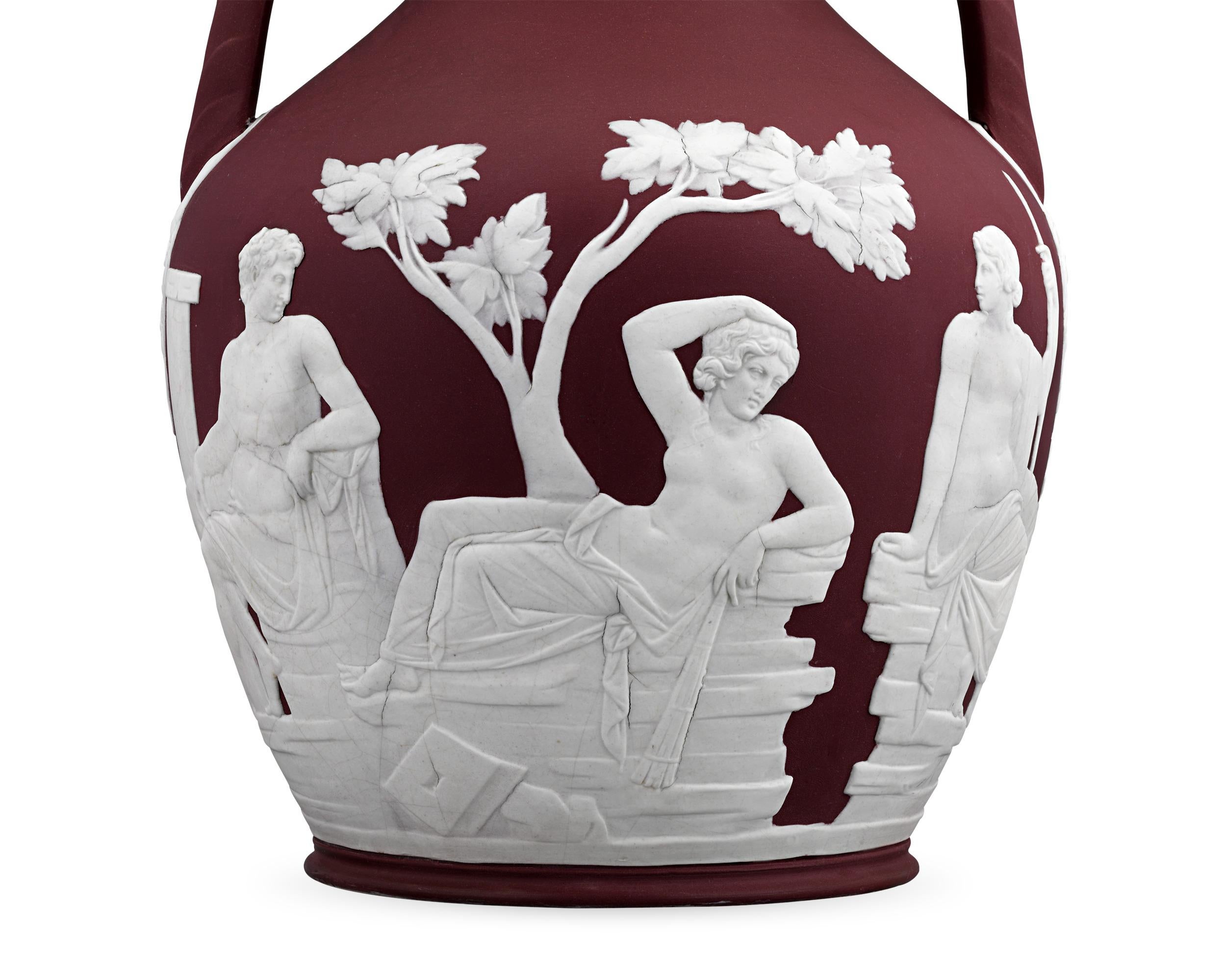 Portland Vase aus Wedgewood Crimson Jaspisware (Sonstiges) im Angebot