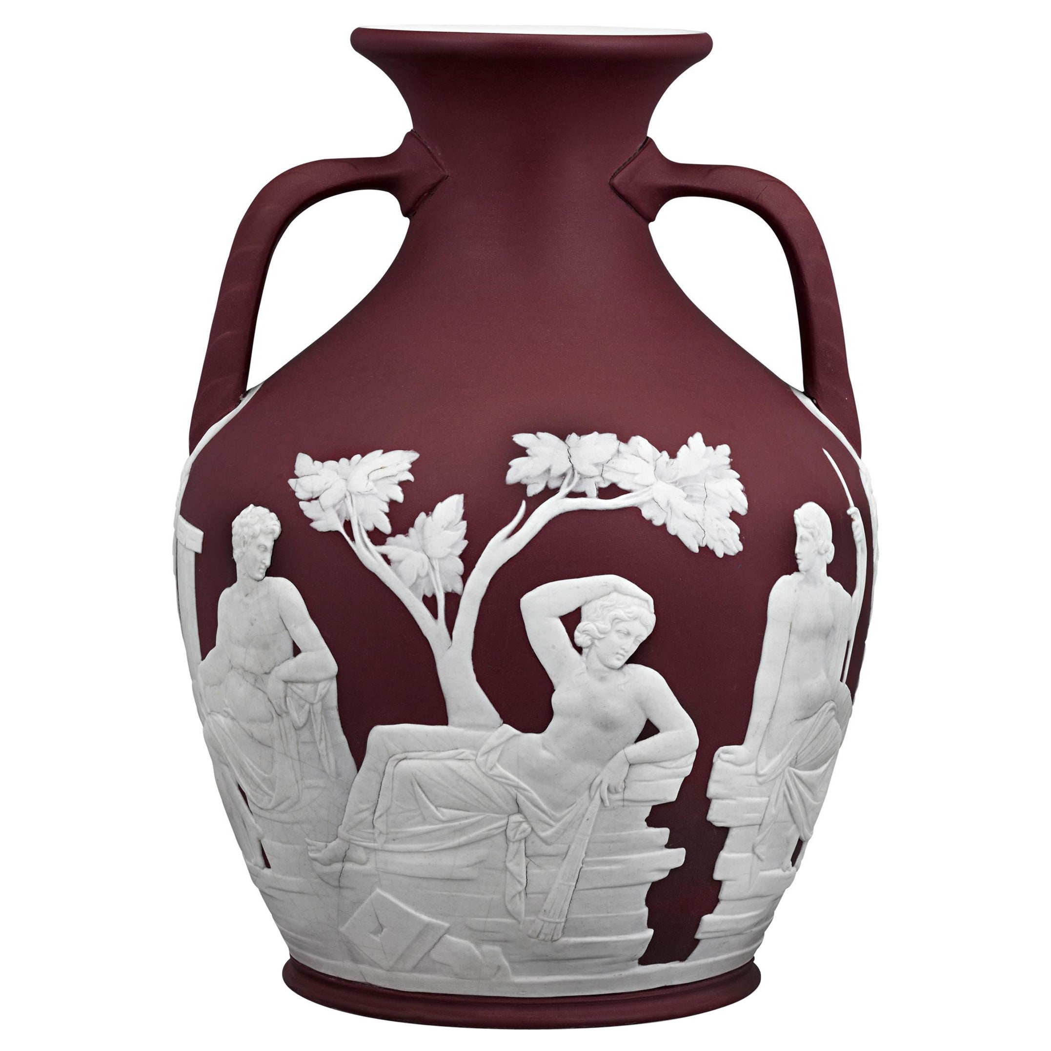 Wedgewood Crimson Jasperware Portland Vase
