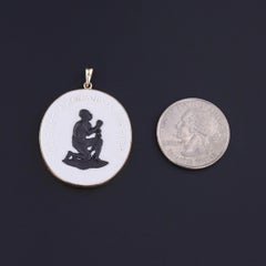 Wedgwood Anti-Slavery Pendant of 14k Gold