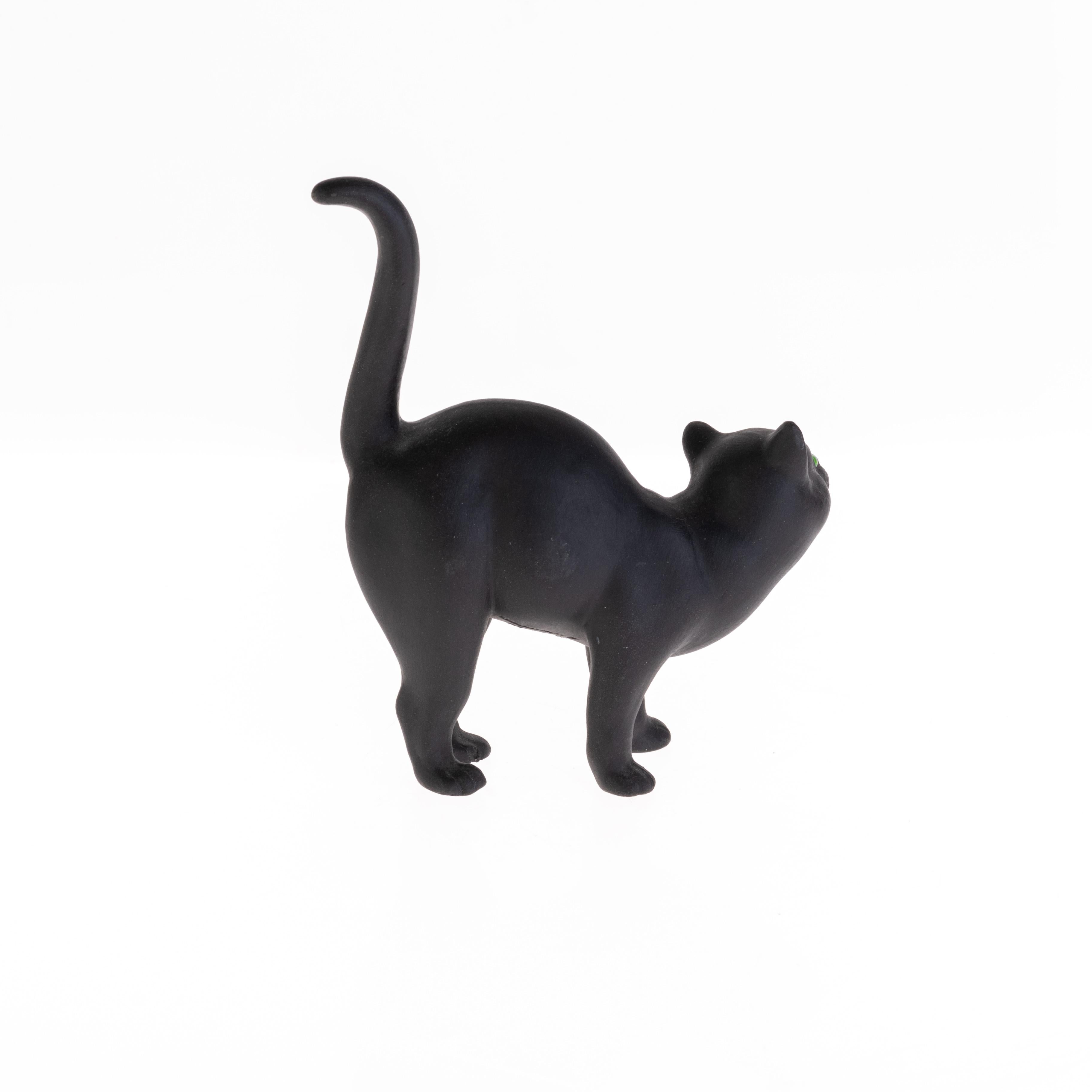Antike schwarze Basalt-Katzenskulptur aus Wedgwood von Ernest Light (1880-1974), ca. 1915 im Zustand „Gut“ im Angebot in Nottingham, GB