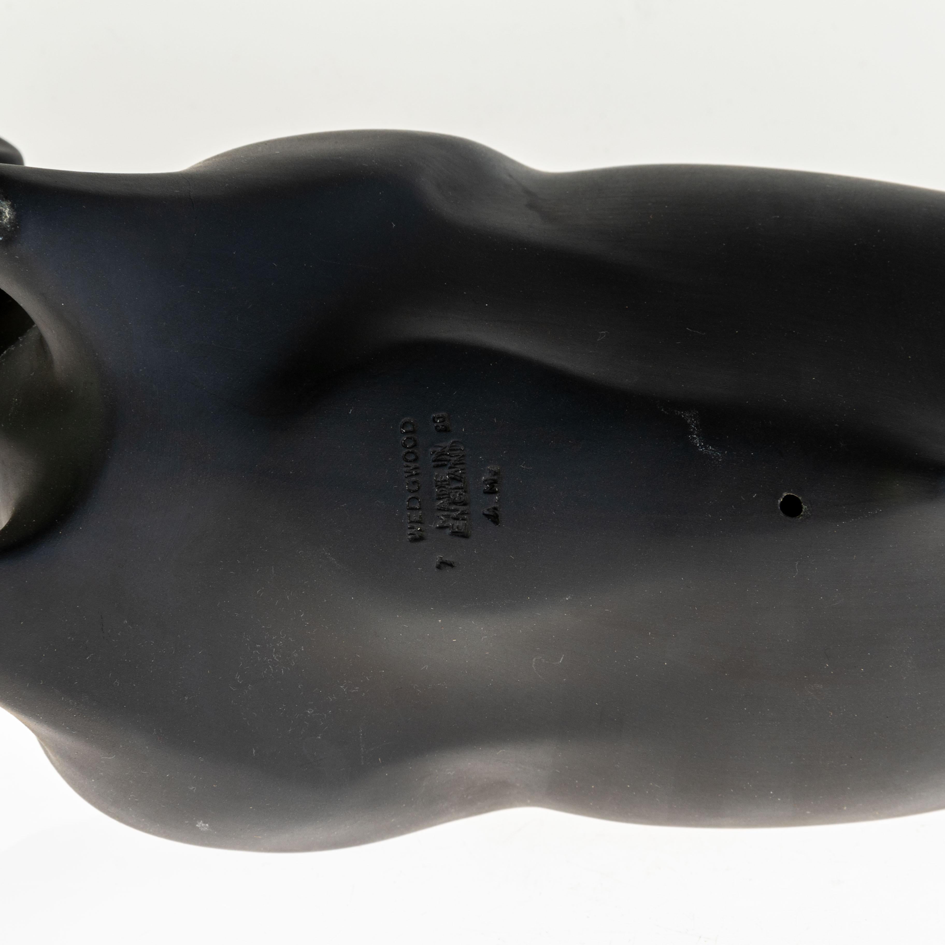 Wedgwood Art Deco Black Basalt Bull 