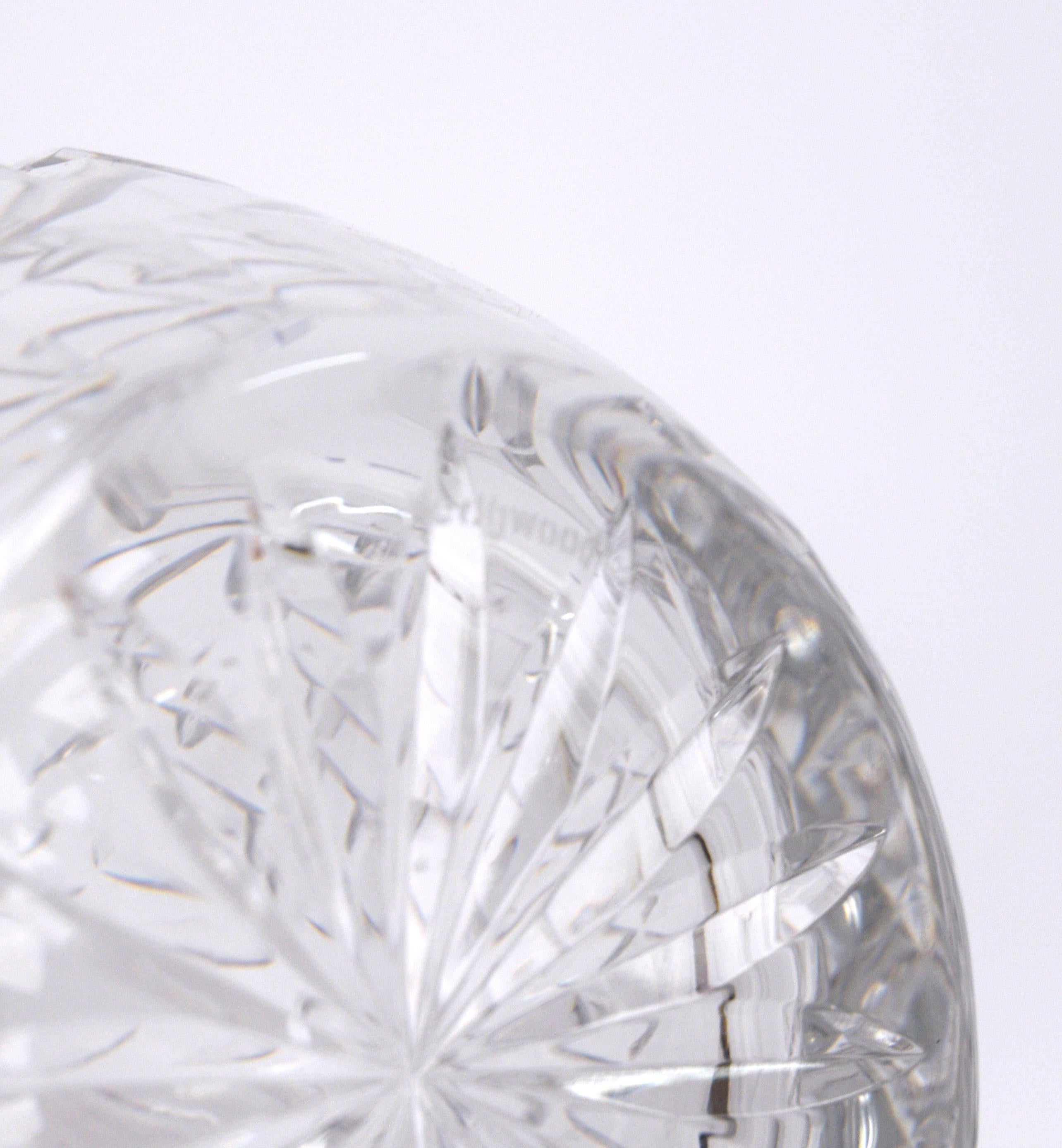 20th Century Wedgwood Atlantis Diamond Pattern Crystal Decanter For Sale
