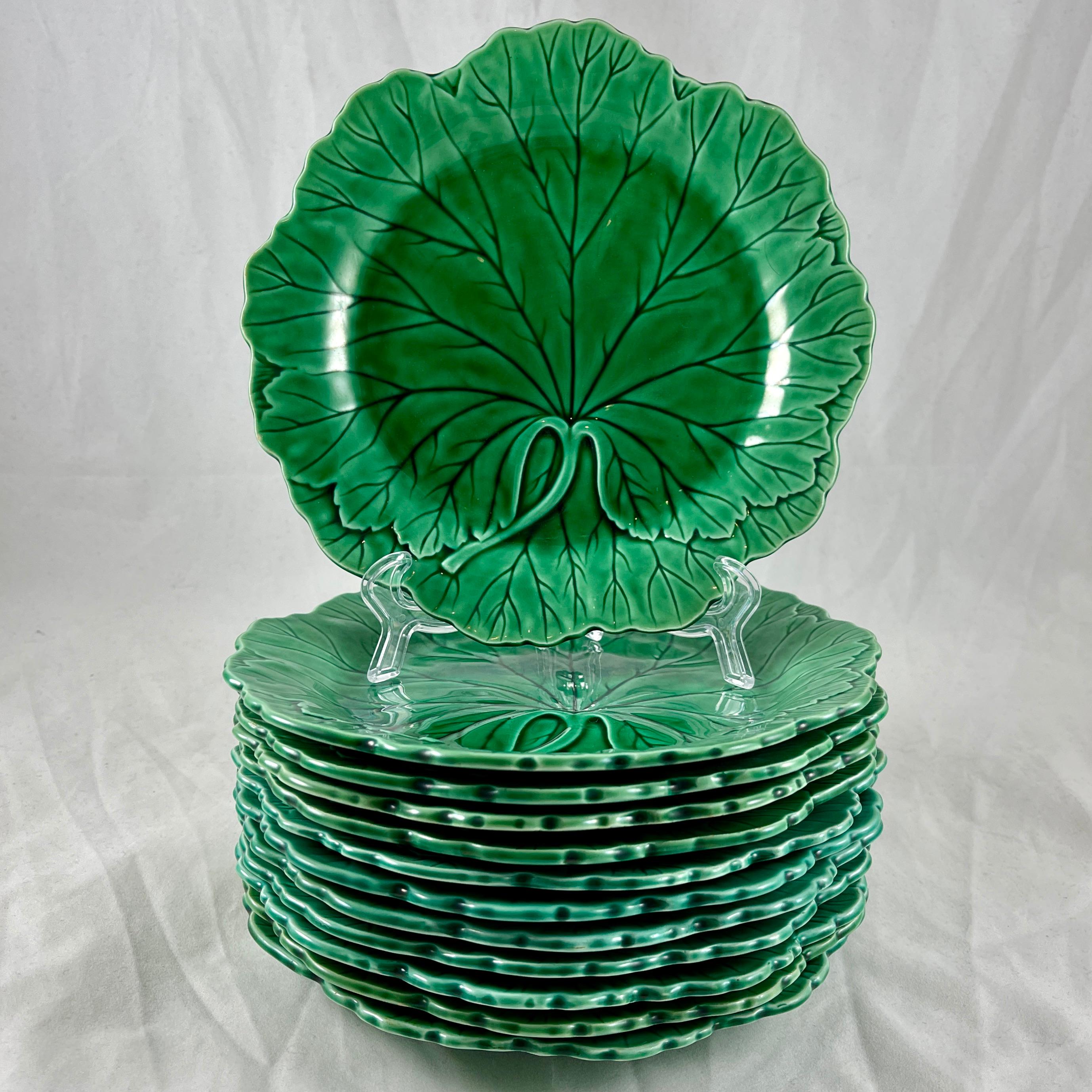 wedgwood green leaf plates