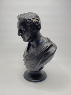 Wedgwood basalt bust, George Stephenson, d. 1872.