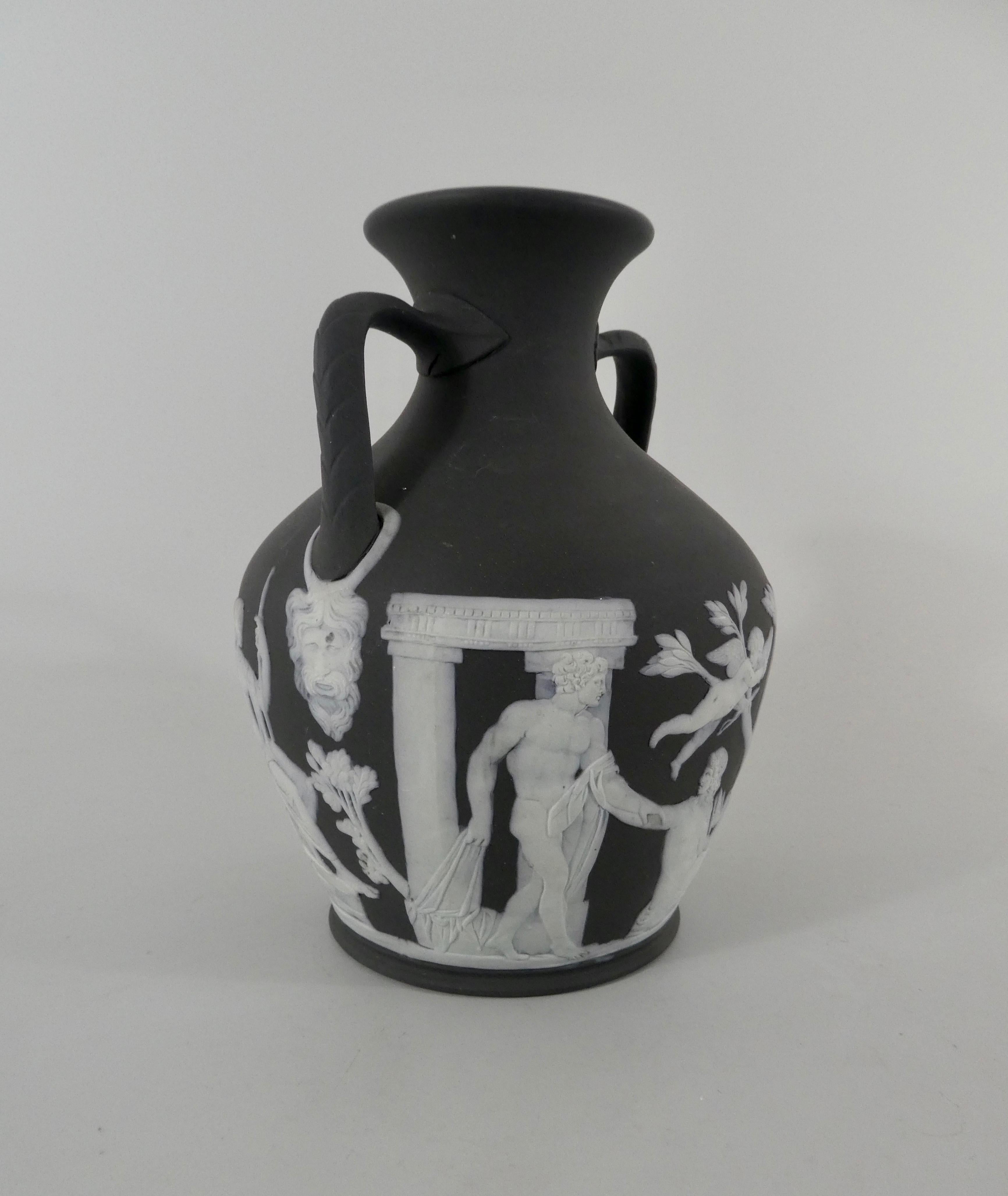 Fired Wedgwood Basalt Portland Vase, circa 1850