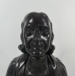 Buste en basalte noir "John Wesley" de Wedgwood:: vers 1830