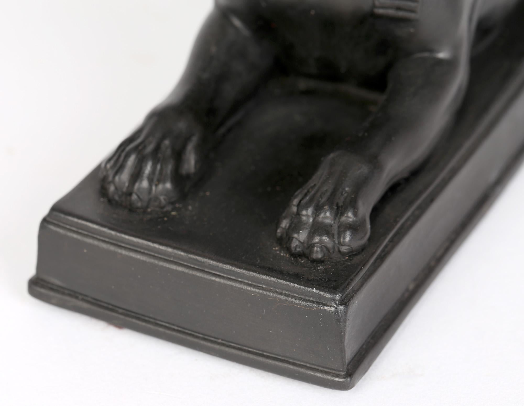 black sphinx of quartz