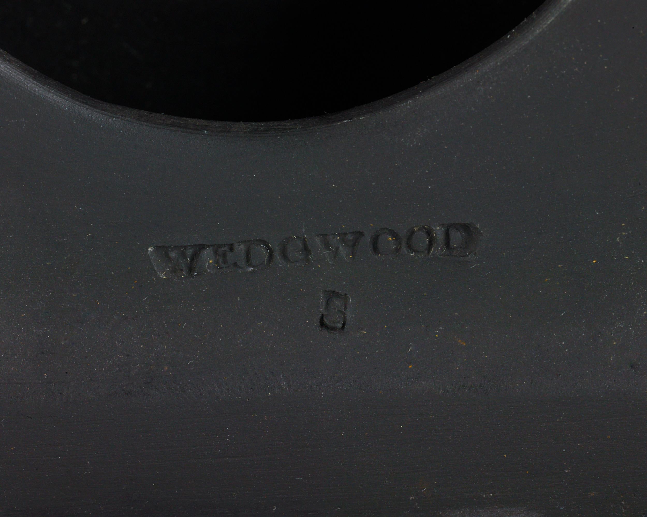 Gilt Wedgwood Black Basalt Ewers