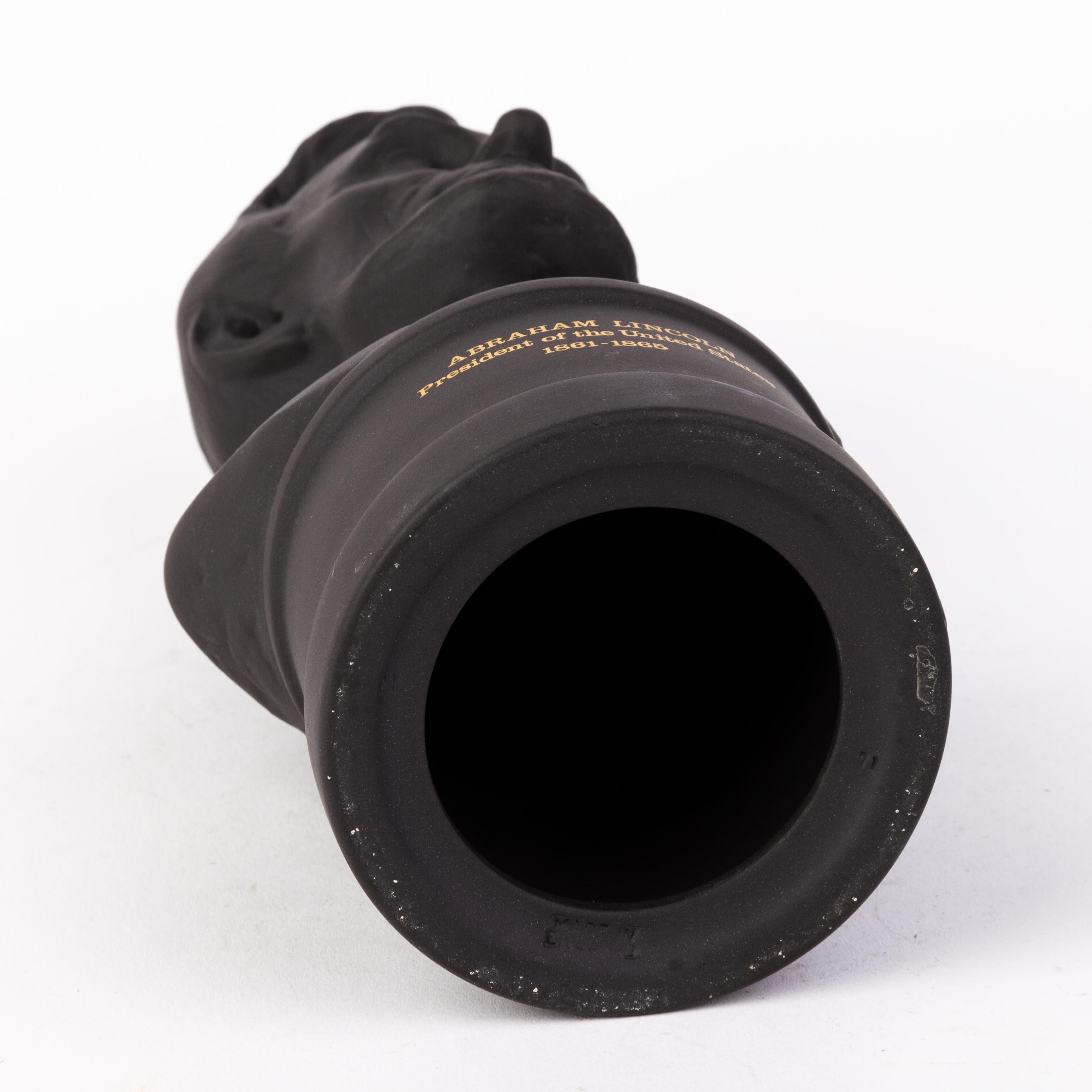 Wedgwood Buste en basalte noir du président américain Abraham Lincoln en vente 2
