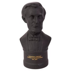 Busto del Presidente Americano Abraham Lincoln de Wedgwood en Jasperware de Basalto Negro