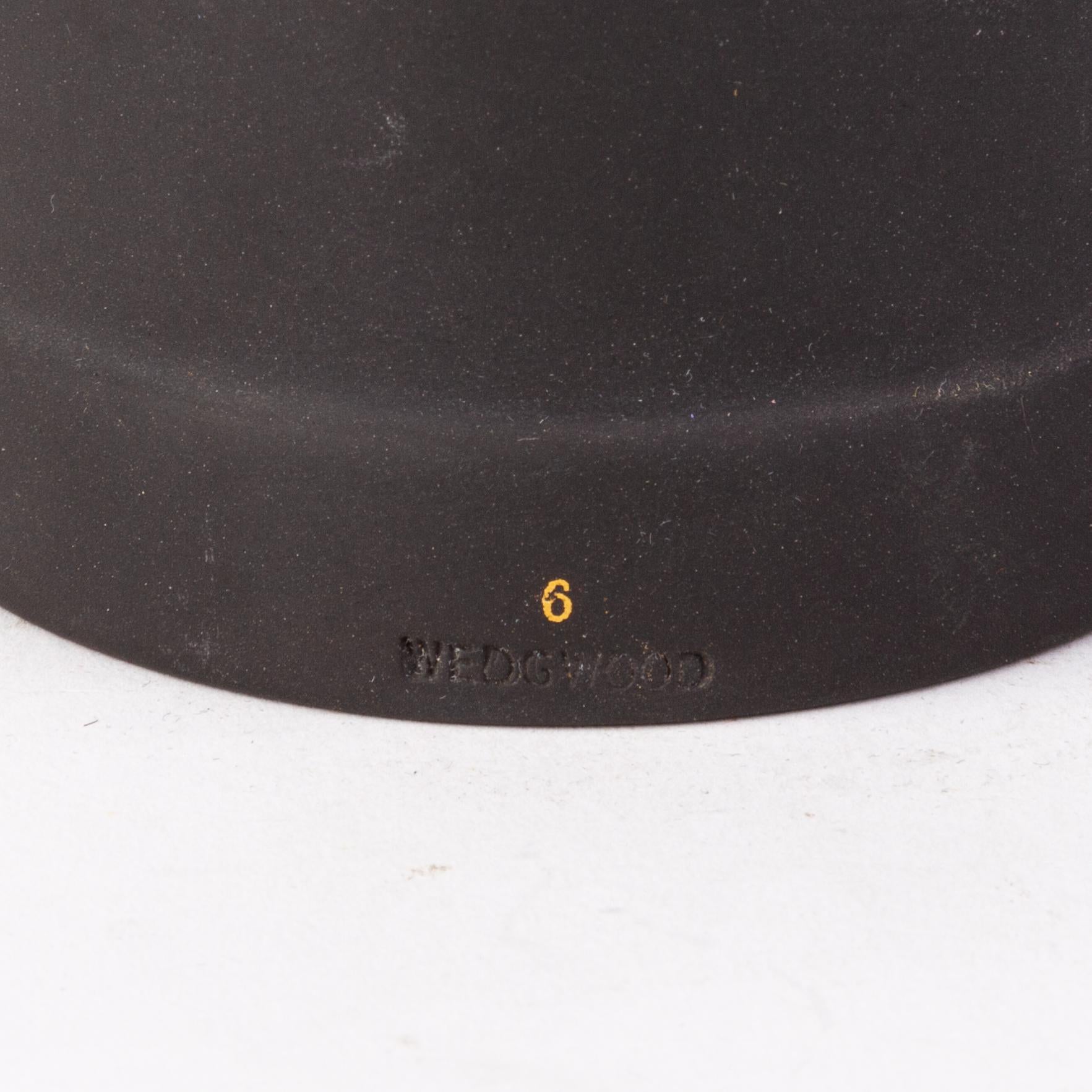 Busto del presidente estadounidense George Washington, de Wedgwood, en jaspe de basalto negro Porcelana en venta