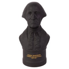 Wedgwood Black Basalt Jasperware American President George Washington Bust