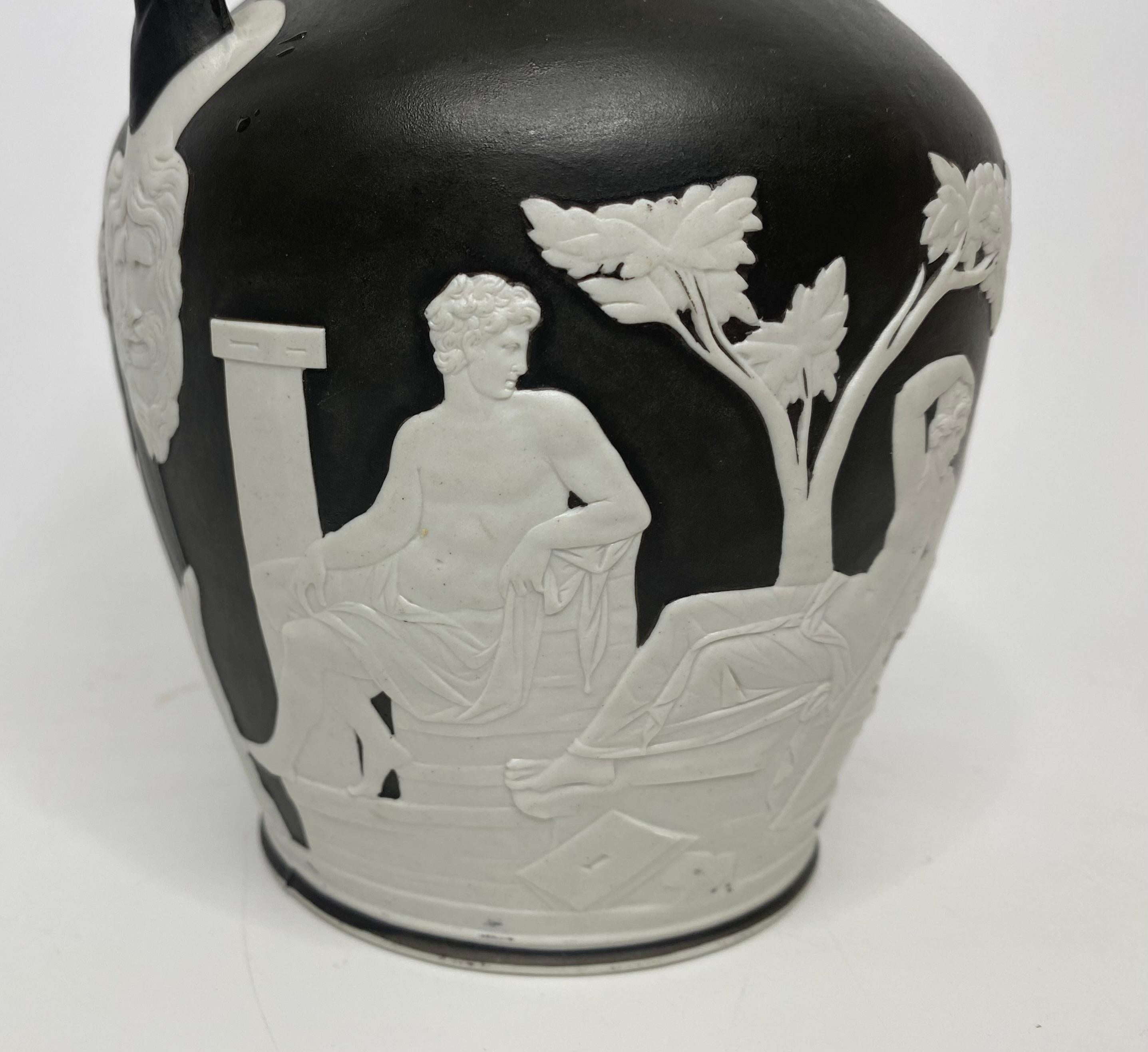 Pottery Wedgwood black basalt ‘Portland vase’, c. 1850.