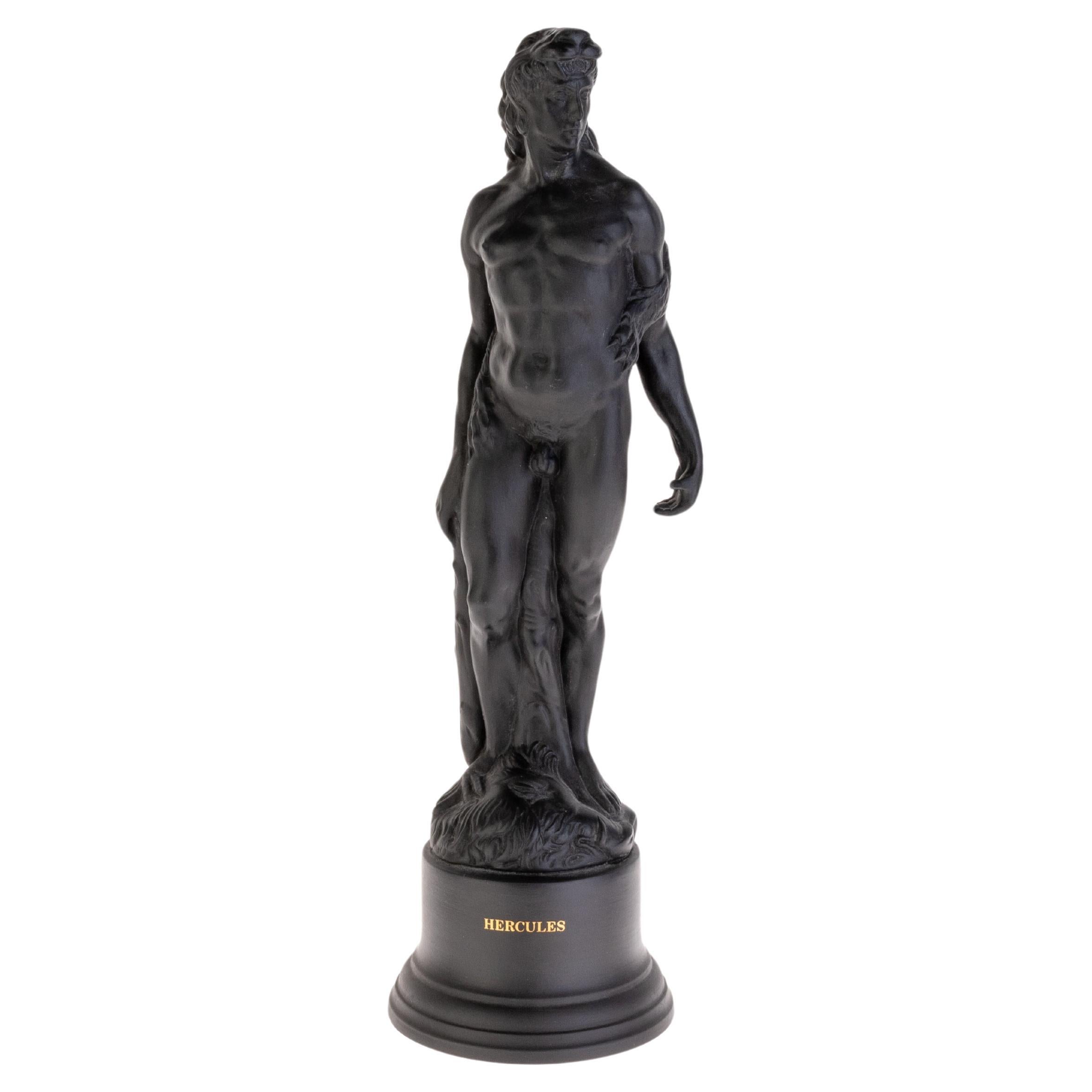 Escultura de Hércules en basalto negro de Wedgwood en venta